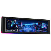 Écran LCD secondaire magnétique ARGB rétroéclairé USB de 9,16 pouces pour la surveillance interne du matériel de boîtier d'ordinateur de configuration gaming