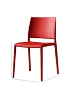 Ensemble de 4 chaises de salle à manger en plastique gris, tables et chaises pour café, Sillas De Plastico