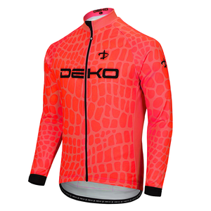 Maillot de cyclisme CSED pour femme, éco-responsable, respirant, en Spandex/Polyester 220g, à manches longues, coupe ajustée, personnalisable OEM par transfert thermique - Product Image 1