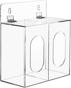 Support mural auto-adhésif écologique pour boîte distributrice en acrylique avec trous pour masques jetables, filets à <span class=keywords><strong>cheveux</strong></span> et sacs à vomitons - Product Image 3