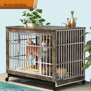 גדול נירוסטה עץ כלב בית עם נשלף אסלה - Product Image 3