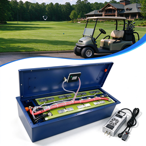 Batería de iones de litio de alta potencia personalizada con pantalla LCD y BMS integrado para carrito de golf y vehículo de turismo de baja velocidad - Product Image 1