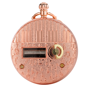 Reloj de Bolsillo Musical con Trompeta de Conejo - Caja de Música de Manivela con Cadena, Regalo Vintage para Fiestas, Bodas y Eventos Especiales - Product Image 3