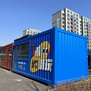 Verzendcontainer Ontwerp Voor Winkels-Gerenoveerde Bakoliecontainer Met Werkplaats Functies Voor Containerhuizen