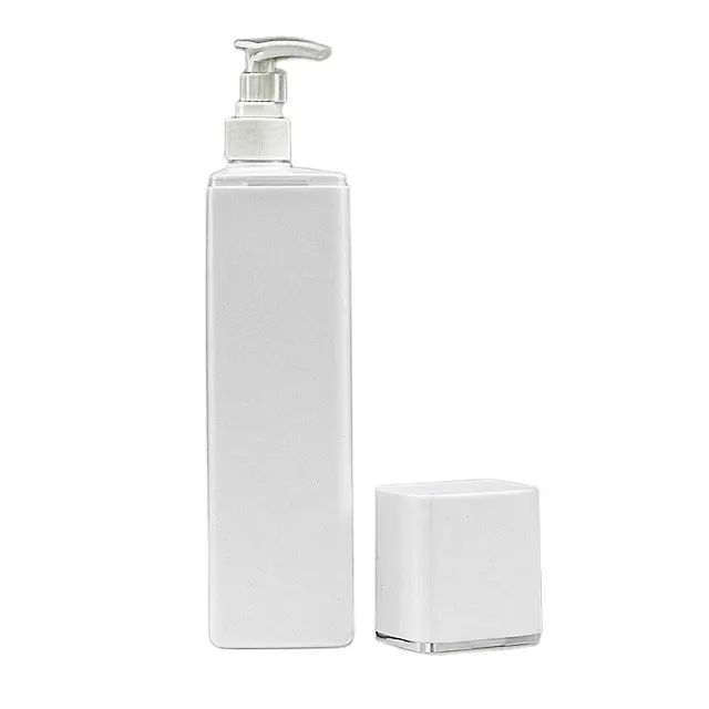 Fuyun Hotel Travelling White Rectangle Plastic Hair Care Packaging Hdpe Hand Gel Empty 400 Ml Shampoo Bottles mit Pump