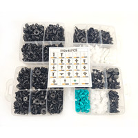 Boîte de 845 attaches universelles pour voiture, rivets et attaches à pression en PP pour garde-boue et plafond de voiture
