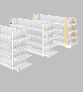Estanterías de Góndola Blancas Personalizadas de Fábrica en Color y Tamaño <span class=keywords><strong>para</strong></span> Minimercados - Product Image 3
