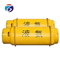 Cilindro de acero soldado QDBG China de 400L para amoníaco líquido, cilindro de almacenamiento industrial de NH3 de 3MPa con válvula QF-11