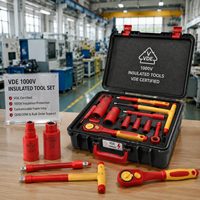 Juego de Herramientas Aisladas VED 1000V OEM de Fábrica, Estuche Rígido, Kit de Herramientas para Electricista, Llaves Ajustables de Acero al Cromo Vanadio