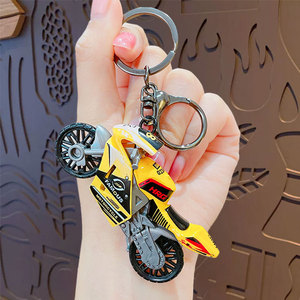 批发3D环保卡通迷你玩具车学生书包挂件情侣钥匙扣橡胶胶印 - Product Image 5