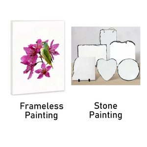 Pha Lê Slate kỹ thuật số sơn dầu Gallery bọc vải hoa chủ đề trang chủ trang trí tường nghệ thuật có tính năng treo trang trí nội thất Yu - Product Image 4