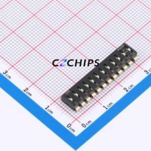 EDS12SNNNTR04Q DIP Switch Switch Single Pole Single Throw 12 2.54mm 25mA - Product Image 1