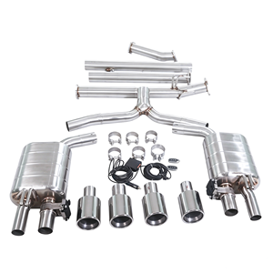 Système d'échappement Catback électronique à soupapes GFC brossé et poli, avec quatre embouts chromés, pour <span class=keywords><strong>Hyundai</strong></span> Sonata DN8 <span class=keywords><strong>N</strong></span> <span class=keywords><strong>Line</strong></span> 2.5T - Vente Flash - Product Image 4