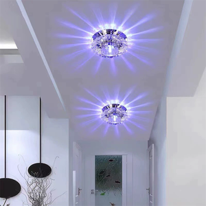 <strong>Mini</strong> Crystal <strong>Led</strong> <strong>Recessed</strong> Downlight RGB Multicolor Spotlight for Corridor <strong>Staircase</strong> Entryway - Product Image 2