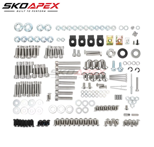 Kit de vis et écrous pour moto, ensemble de fixation en acier inoxydable, quincaillerie de <span class=keywords><strong>carrosserie</strong></span> pour mise à niveau de moto tout-terrain Sur-Ron Segway X160 X260 - Product Image 4