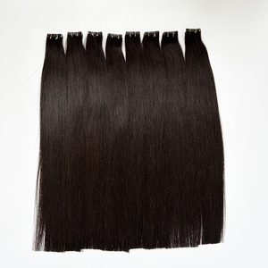 Bande invisible personnalisée de cheveux russes injectés invisibles adhésifs dans les extensions de cheveux humains Super Double Drawn - Product Image 1