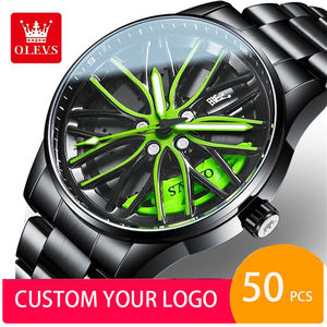 Relojes de Cuarzo para Hombre Olevs 9937 con Logotipo Personalizado OEM, Nuevos Relojes de Lujo de Moda Casual Analógicos de Acero Inoxidable para Hombre, Montre, Relojes Homme - Product Image 1