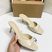 Mules à talon aiguille noires à bout ouvert pour femmes, confortables et idéales au quotidien