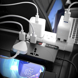 Affichage Led 3 Usb 1 Type-C Ports Chargeur Adaptateur <span class=keywords><strong>Convertisseur</strong></span> de <span class=keywords><strong>prise</strong></span> de <span class=keywords><strong>voiture</strong></span> Dc 12/24V à 230V Ac Onduleur de <span class=keywords><strong>voiture</strong></span> 200W Onduleur de <span class=keywords><strong>voiture</strong></span> - Product Image 3