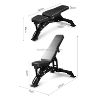 Banc de musculation pliable et réglable Zoshine, banc de musculation inclinable et déclinable pour l'entraînement complet du corps à domicile et au bureau