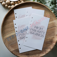 Planificateur personnalisé avec impression graphique, tableau de bord A5 A6 A7 B5 B6, couverture d'insertion en carton blanc pour classeurs à anneaux à reliure à disques