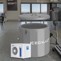 ICEGALAX 1HP Smart WIFI Control Refroidisseur d'eau froide Bain de glace avec pompe de filtre de générateur d'ozone pour les applications de refroidissement