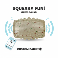 Juguete Masticable para Perros TPR con Sonido, Rodillo para Higiene Dental, Superficie Texturizada para el Cuidado de los Dientes, Resistente y de Alta Calidad