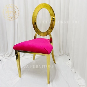 Tiệc cưới ngoài trời tổ chức sự kiện tiệc cưới vàng O trở lại vòng Ghế Ghế sang trọng cho tiệc cưới được sử dụng - Product Image 2