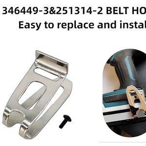 Stainless Steel Belt <b>Hook</b> 5.7cm Length With Screw For Power <b>Tool</b> Belt Accessory Home Use - Product Image 4