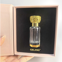 Vente en gros d'usine : Flacons d'échantillons de parfum en verre transparents, forme polygonale, 12 ml et 6 ml, avec compte-gouttes pour huile de parfum