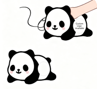 Jouets en peluche personnalisés en coton PP super doux, motif panda, taille sur mesure, couleur et logo personnalisables, unisexe, anti-stress émotionnel, vente en gros