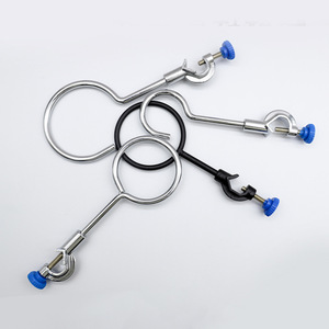 Huida Iron Ring Stand 60 80 100mm Laboratory Clamp With <b>Screw</b> Adjustment - Product Image 1