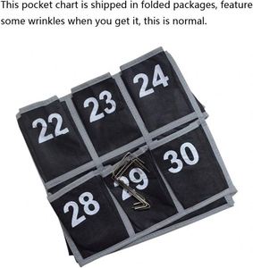 Organizador Colgante Plegable de 30 Bolsillos para Aula, con Espacio para Teléfonos Celulares y Calculadoras, para Archivos Escolares - Product Image 4