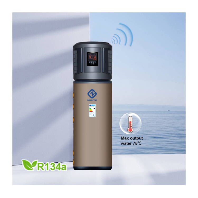 Nulite wifi 70 degrés sortie d'eau petite pompe à chaleur air-eau tout en un à vendre chauffe-eau