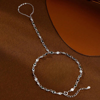 Bracelet et bague polyvalents haut de gamme, tendance, avec zircon coloré et patchwork, style occidental transfrontalier, très demandés