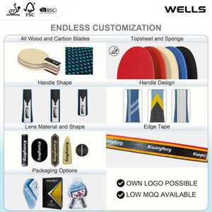 OEM tùy chỉnh chuyên nghiệp <span class=keywords><strong>ping</strong></span> <span class=keywords><strong>pong</strong></span> mái chèo nóng Bán Bóng bàn BAT - Product Image 4