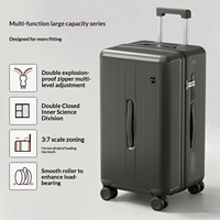Nouvelle valise de voyage unisexe haut de gamme en néoprène PC Doudou Box Max grande capacité 24 pouces avec roulettes et absorption des chocs