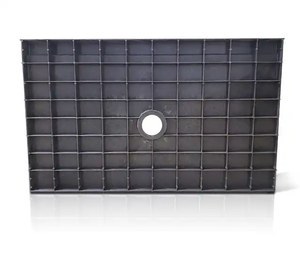 Promotion : Plateau de <span class=keywords><strong>douche</strong></span> en SMC 60 x 36 pouces avec drain central, gris, en plastique, carrelable, pour salle de bain - Product Image 5