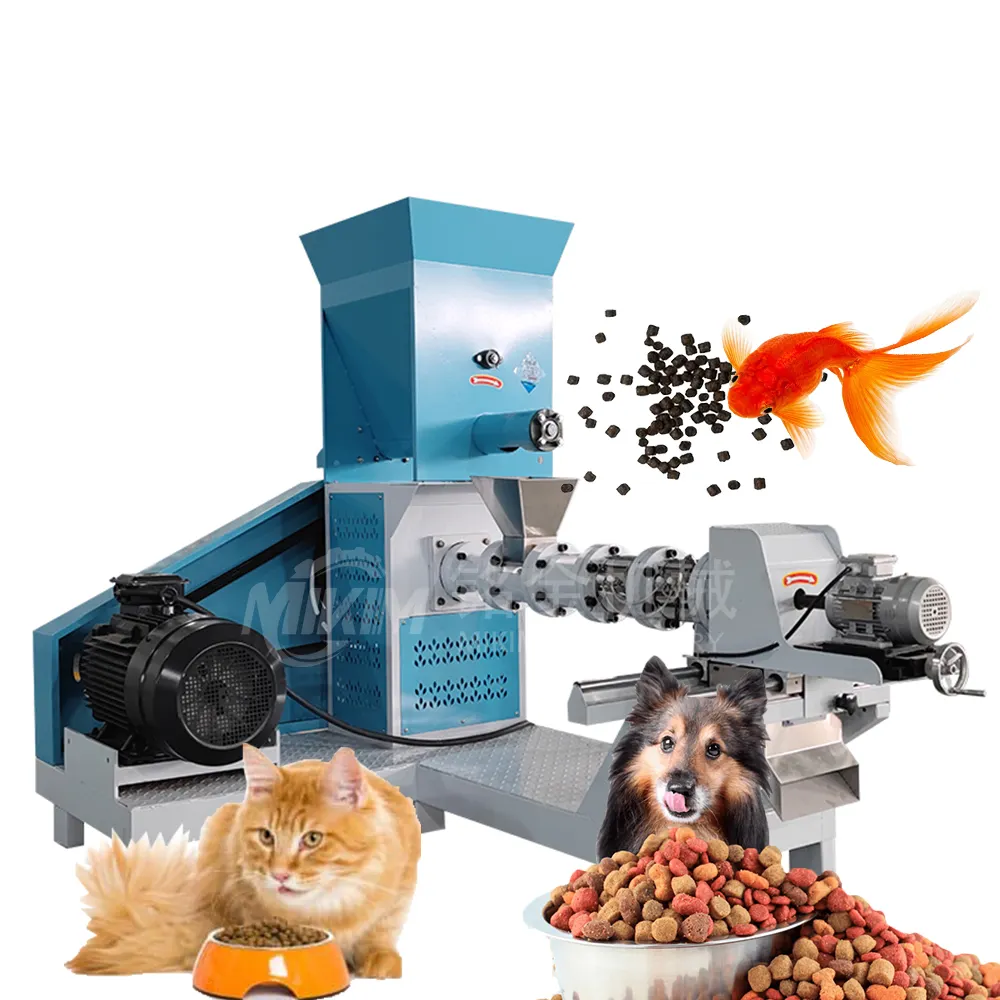 Machine d'extrudeuse flottante d'aliments pour animaux de compagnie, pour crevettes, pour chiens et poissons