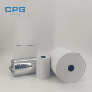 Rollo de Papel Térmico Óptico Estable de 2 1/4 Pulgadas y 55 g/m², Libre de Fenol, Personalizado por el Fabricante, para Recibos de Efectivo en Terminales Bancarios - Product Image 1