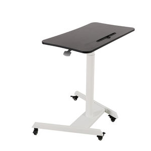 Q2, blanco, ergonómico, altura ajustable, neumático, elevador rodante, podio móvil para el hogar, oficina, portátil inteligente, carrito de escritorio, escritorio de pie - Product Image 5