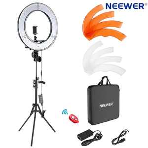 Kit <span class=keywords><strong>de</strong></span> <span class=keywords><strong>Aro</strong></span> <span class=keywords><strong>de</strong></span> <span class=keywords><strong>Luz</strong></span> LED <span class=keywords><strong>Neewer</strong></span> <span class=keywords><strong>de</strong></span> 18 Pulgadas, <span class=keywords><strong>Aro</strong></span> <span class=keywords><strong>de</strong></span> <span class=keywords><strong>Luz</strong></span> para Fotografía, Adecuado para Maquillaje, Estudio, Fotografía, con Li - Product Image 1