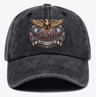 Gorra de béisbol retro de algodón lavado con patrón de calavera bordado en 3D, estilo casual y personalizado.