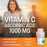 Comprimés de vitamine C antioxydante OEM 1000 mg Acide ascorbique Soutien du système immunitaire Pilules antioxydantes à la vitamine C pour adultes Système immunitaire