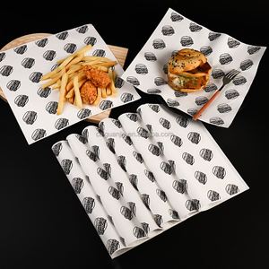 Food Grade <b>Greaseproof</b> Coated Baking <b>Paper</b> Disposable Cake Tray & Dinner Plate Custom-made Pizza Hamburger Takeout - Product Image 3