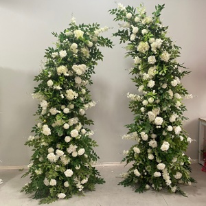 M-HOA045 Bán Buôn Hoa Màu Đỏ Hình Sừng Vòm Nhân Tạo Rose Horn Hoa Vòm Đám Cưới Vòm Hoa Cho Đám Cưới Trang Trí - Product Image 6