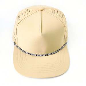 Sombrero Deportivo recién llegado Snapback poliéster en blanco gorra de ala plana personalizada al por mayor - Product Image 2