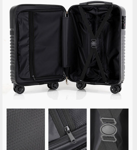 Lucky Club 20 pouces en cuir PC bagages valise universelle Spinner <span class=keywords><strong>roulette</strong></span> cadre en aluminium fermeture homme femme valise Options - Product Image 6