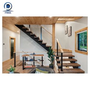 Escalera minimalista Prima, escalera, marco <span class=keywords><strong>de</strong></span> Metal duradero, <span class=keywords><strong>escaleras</strong></span> interiores, tipo L, escalera Mono, diseño personalizado directo <span class=keywords><strong>de</strong></span> fábrica - Product Image 2