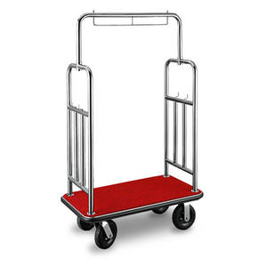 Haute Qualité En Acier Inoxydable Bellman Chariot Chariot À Bagages D'hôtel - Product Image 2